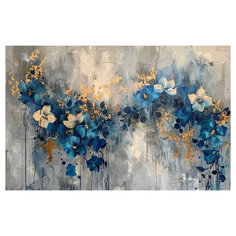 فرش پارچه‌ای مدل فرشینه طرح گل و شکوفه کد AR3059186