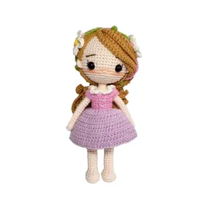 عروسک بافتنی طرح راپونزل کد 4