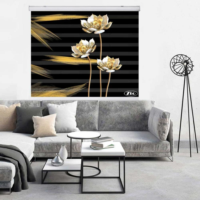 پرده زبرا زیو کد 3D1178 سایز 150x200 سانتی متر