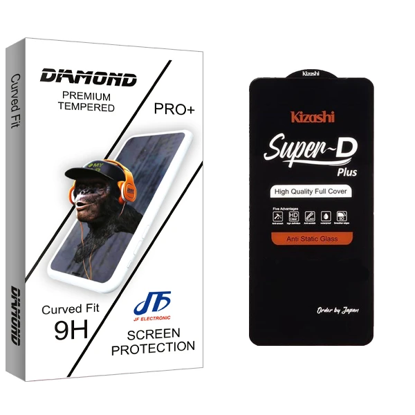 محافظ صفحه نمایش جی اف مدل Diamond Super Kizashi مناسب برای گوشی موبایل شیائومی Redmi Note 10 Pro