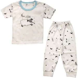 ست تی شرت و شلوار نوزادی مدل گوسفند بازیگوش