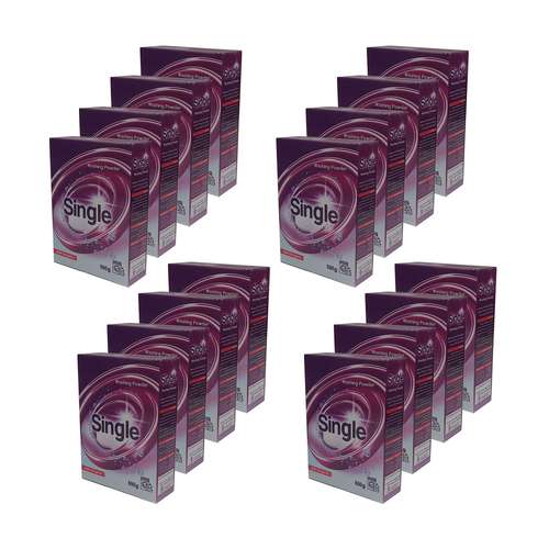 پودر لباسشویی سینگل کد 24X وزن 500 گرم مجموعه 24 عددی