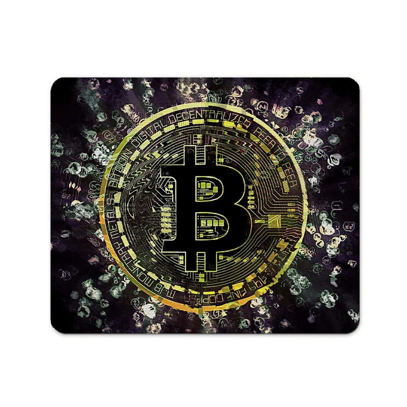 ماوس پد پاد آفرین مدل بیت کوین کریپتو فارکس ترید ارزدیجیتال کد P168 سایز 19*24 سانتی متر