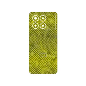 MAHOOT Yellow Snake Skin Cover Sticker for Xiaomi Poco X6 Pro