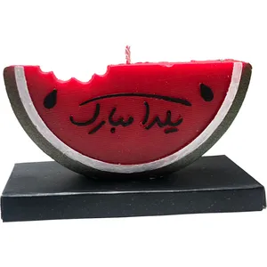 شمع مدل هندوانه یلدا مبارک