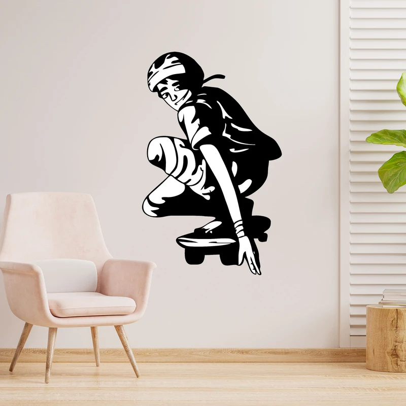 دیوارکوب طرح پسر بچه و اسکیت بورد مدل A1433-1220