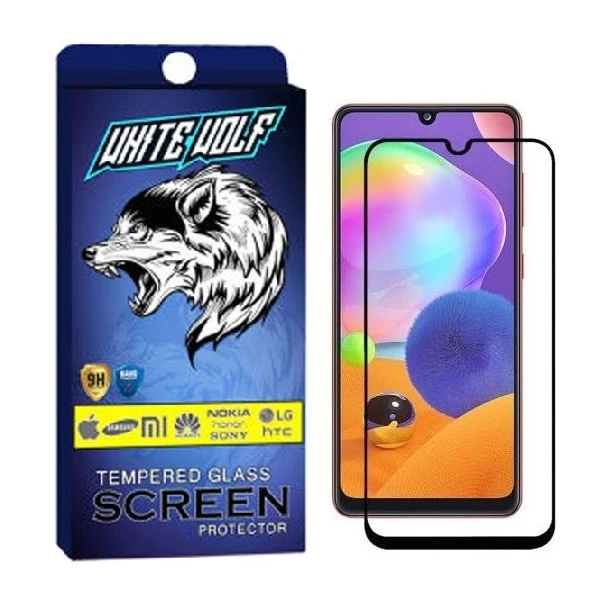 محافظ صفحه نمایش وایت ولف مدل FUL مناسب برای گوشی موبایل سامسونگ Galaxy A01