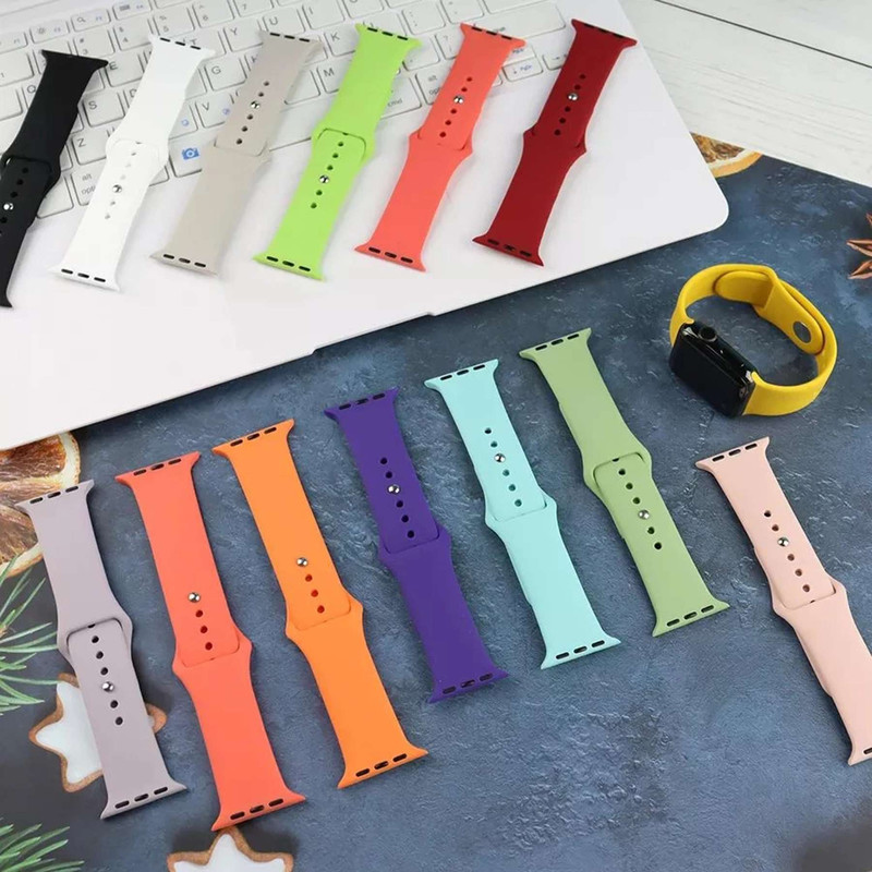 بند راینو مدل Silicone مناسب برای اپل واچ سری SE 2021 / SE 2022 / SE 2023 سایز 40mm