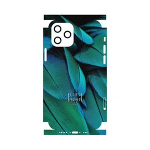MAHOOT Green Feather-FullSkin Cover Sticker for Apple iPhone 12 Pro