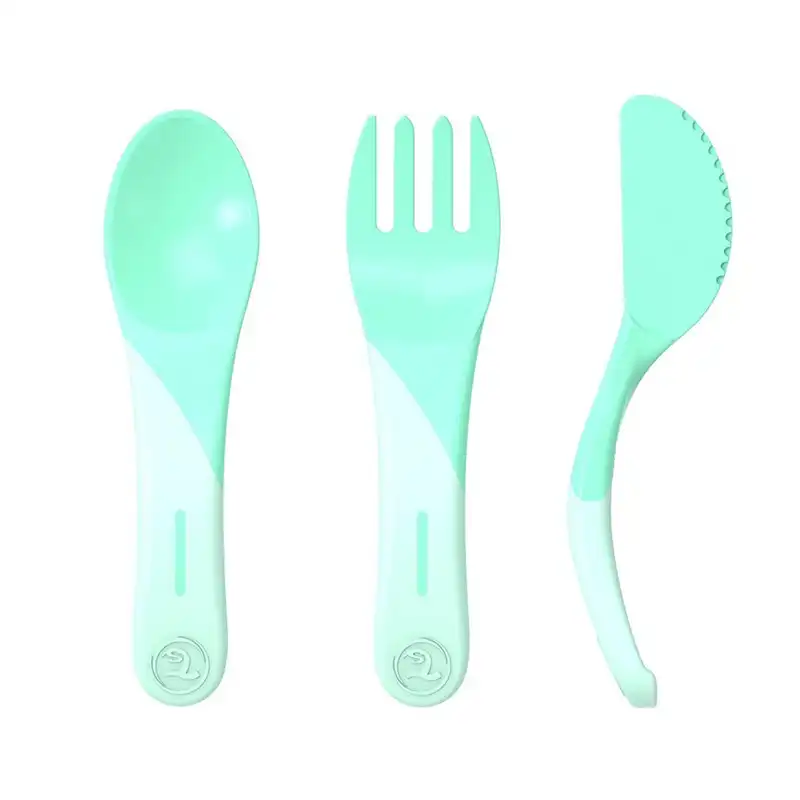 ست قاشق و چنگال و كارد کودک تویست شیک مدل Ts122018