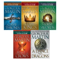 کتاب A Game of Thrones اثر George R. R. Martin انتشارات هدف نوین 5 جلدی