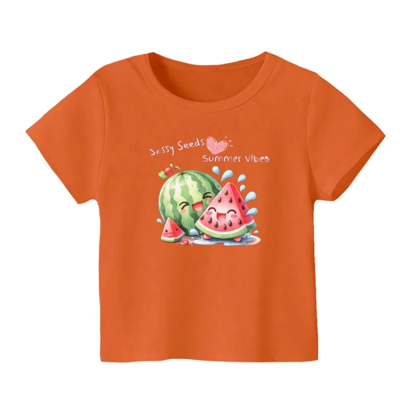 تی شرت آستین کوتاه بچگانه مدل هندوانه یلدایی کد 74