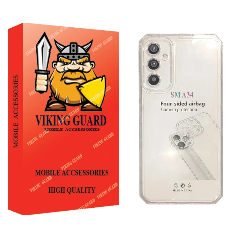 کاور وایکینگ گارد مدل ژله ای مناسب برای گوشی موبایل سامسونگ Galaxy A34