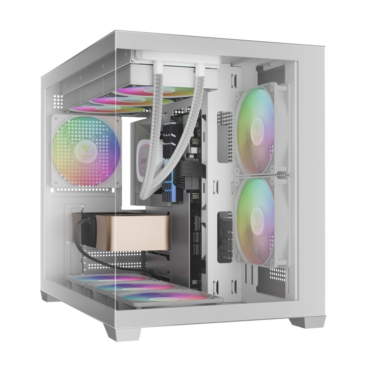 کیس کامپیوتر گیمینگ گیم دیاس مدل AURA GC10M WH