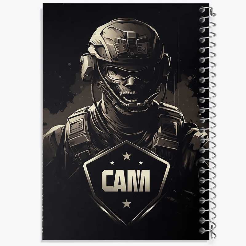 دفتر ژورنال نویسی 50 برگ خندالو مدل نقطه ای طرح کال آف دیوتی (call Of Duty) کد F2297