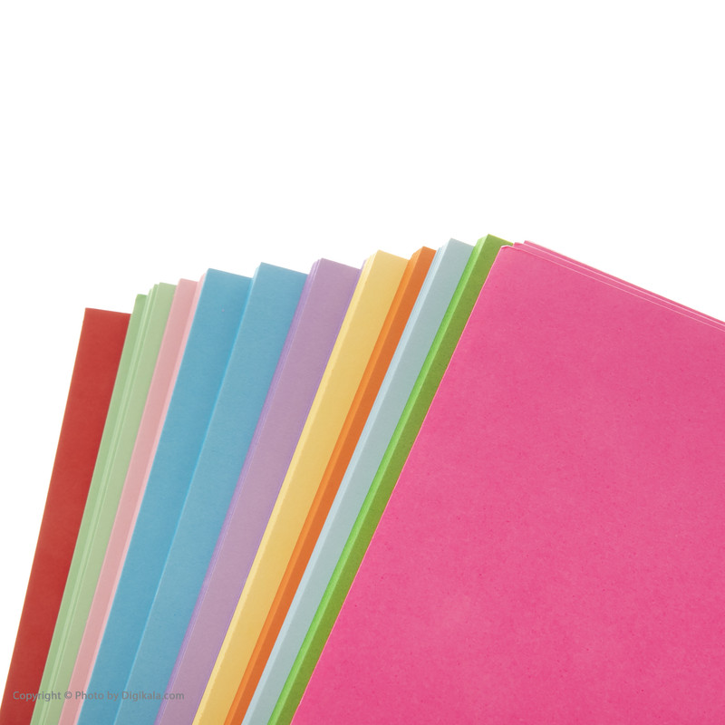 کاغذ رنگی A4 کپی مکس کد 2414 بسته 500 عددی