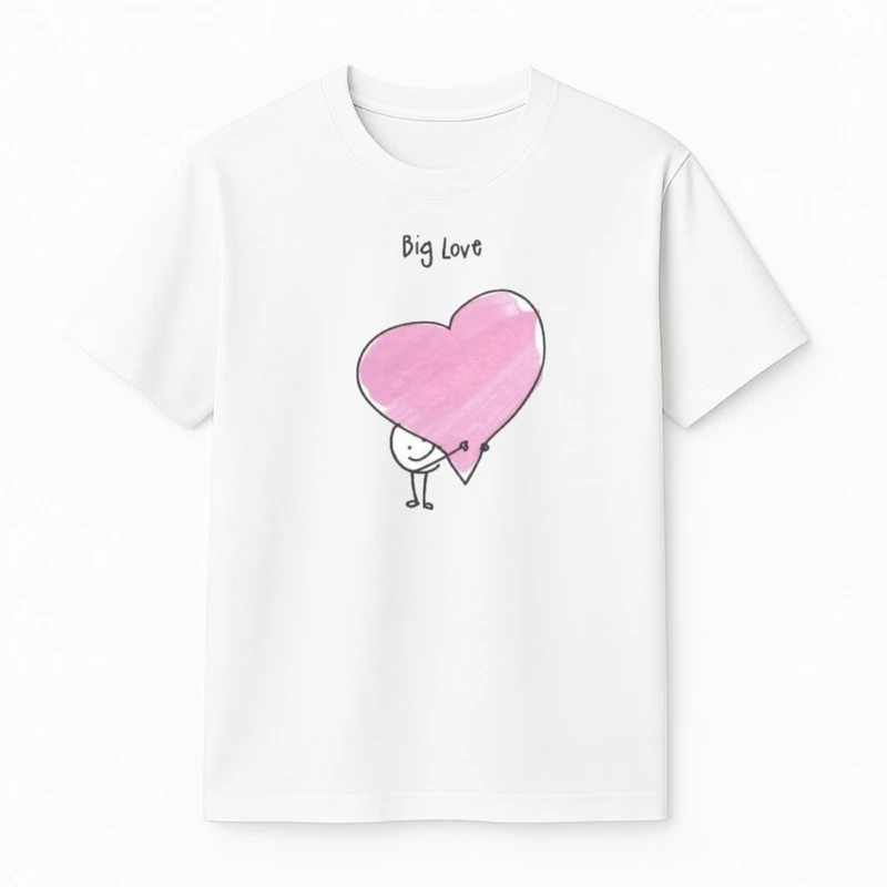 تی‌شرت آستین کوتاه دخترانه مدل قلبی 