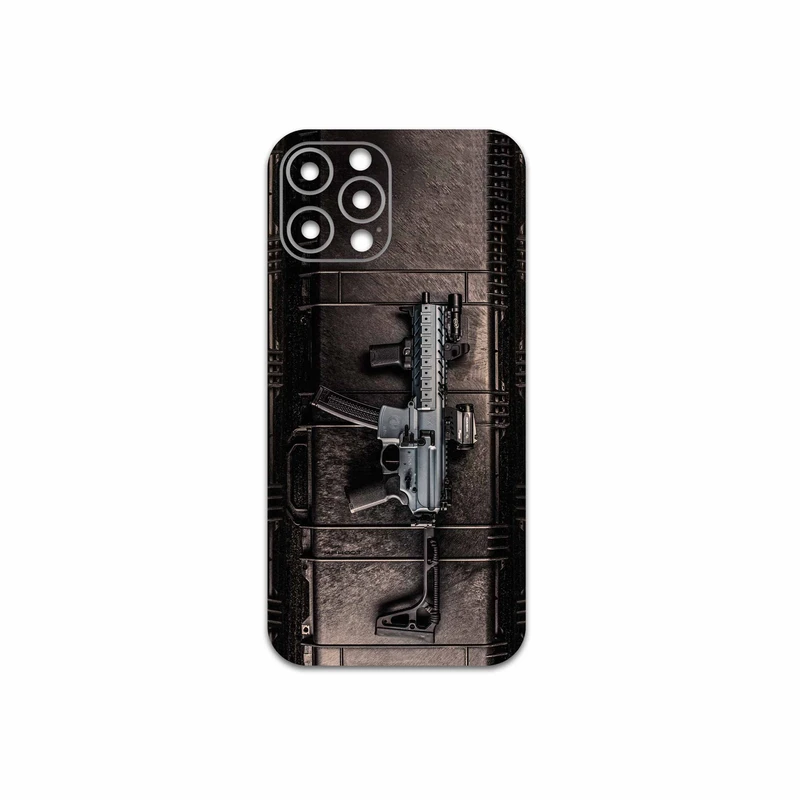 برچسب پوششی ماهوت مدل Gun مناسب برای گوشی موبایل اپل iPhone 12 Pro Max
