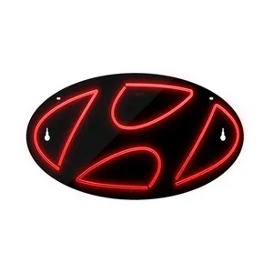 چراغ دیواری نئون دیزاین طرح Hyundai-BL_RD 