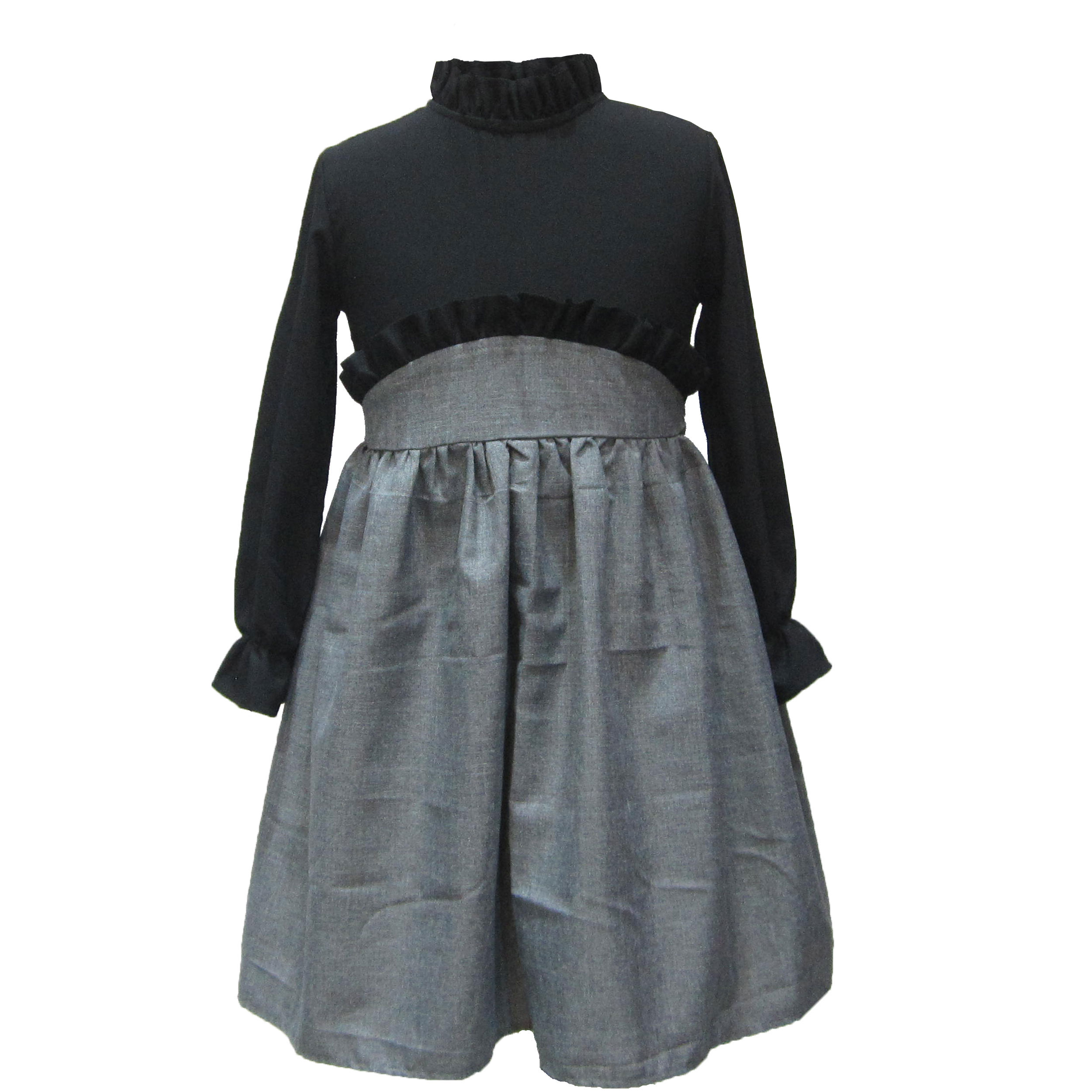 پیراهن دخترانه ملیران کد 99-25 رنگ مشکی