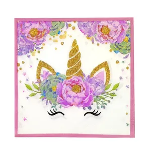دستمال سفره مدل اسب شاخ دار کد mm110 مجموعه 10 عددی