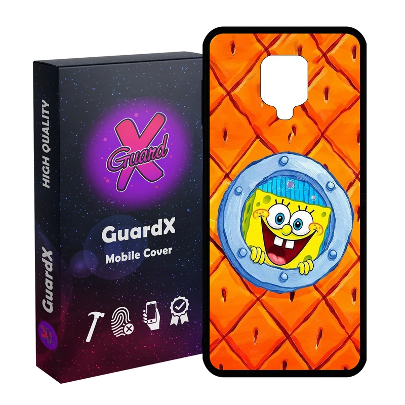 کاور گارد ایکس طرح باب اسفنجی مدل 10982 مناسب برای گوشی موبایل شیائومی Redmi Note9 Pro/Note 9 Pro Max/Redmi Note 9S/MI Poco M2 Pro