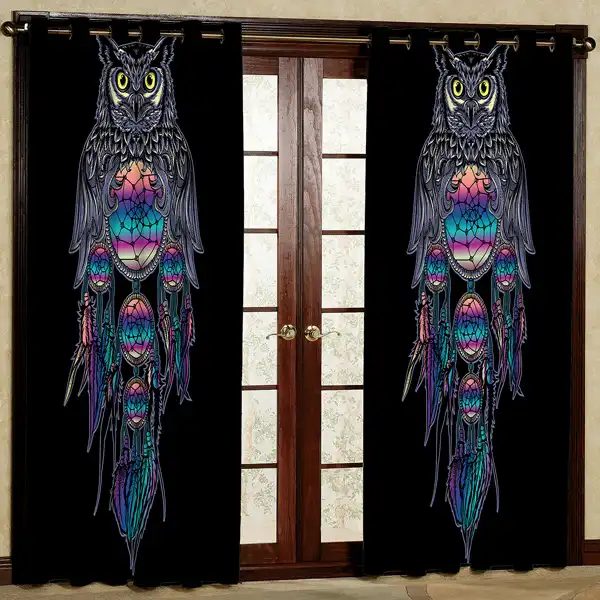 پرده مدل مخمل پانچی کد 6807 سایز 280x140 سانتی متر