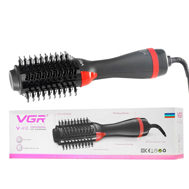 سشوار برس دار حالت دهنده وی جی ار مدل vgr416 سشوار برس دار حالت دهنده وی جی ار مدل vgr416