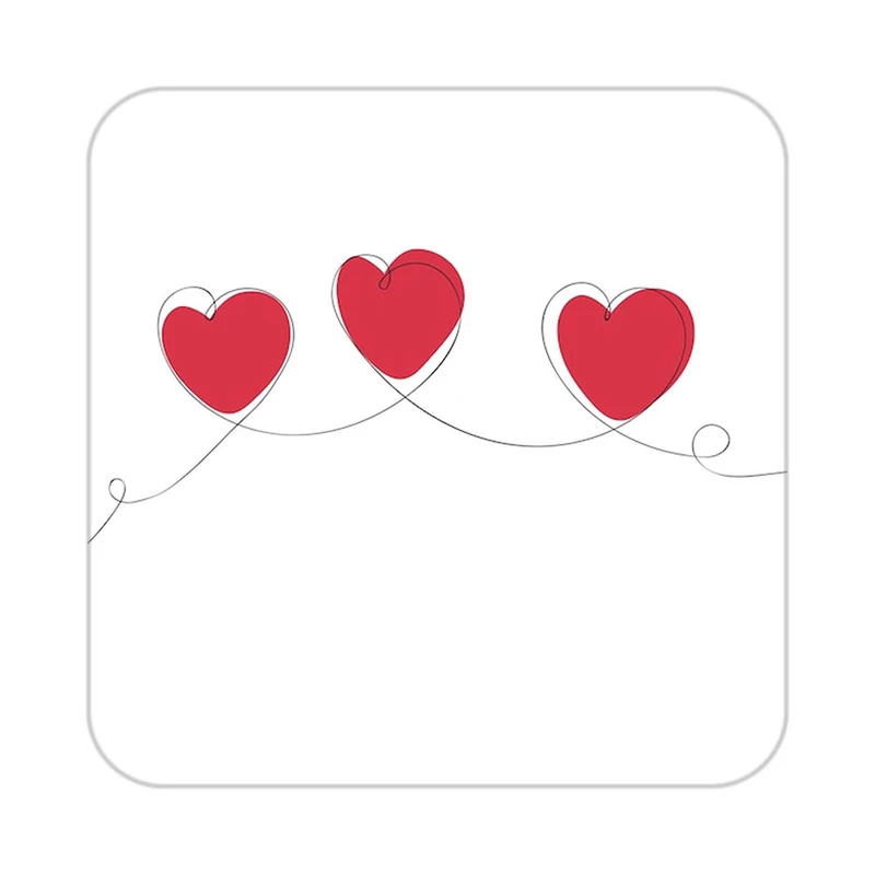 زیر لیوانی کاکتی طرح عاشقانه مدل mp40694