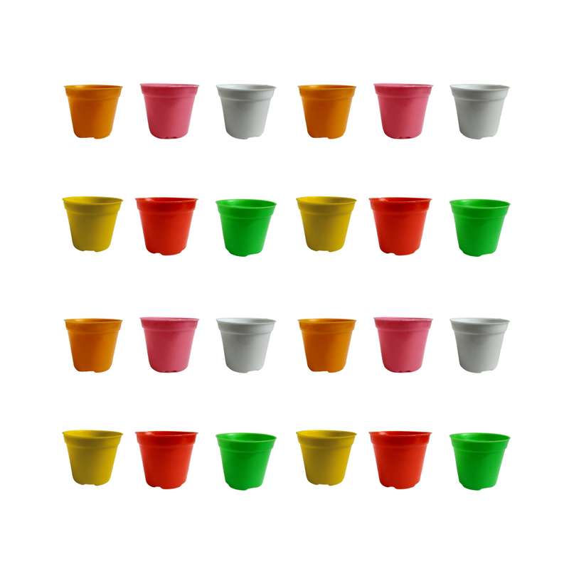 گلدان مدل پلاستیکی کد A_8 بسته 24 عددی