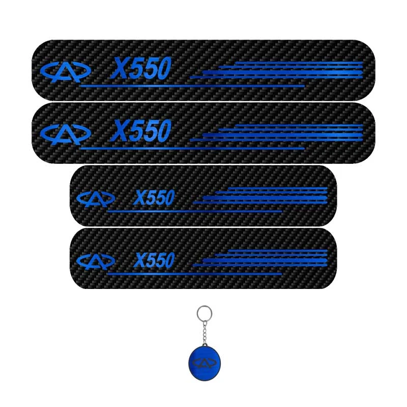 برچسب پارکابی خودرو لندمون کد LC034 MB مناسب برای ام وی ام X550 مجموعه 4 عددی به همراه جاکلیدی