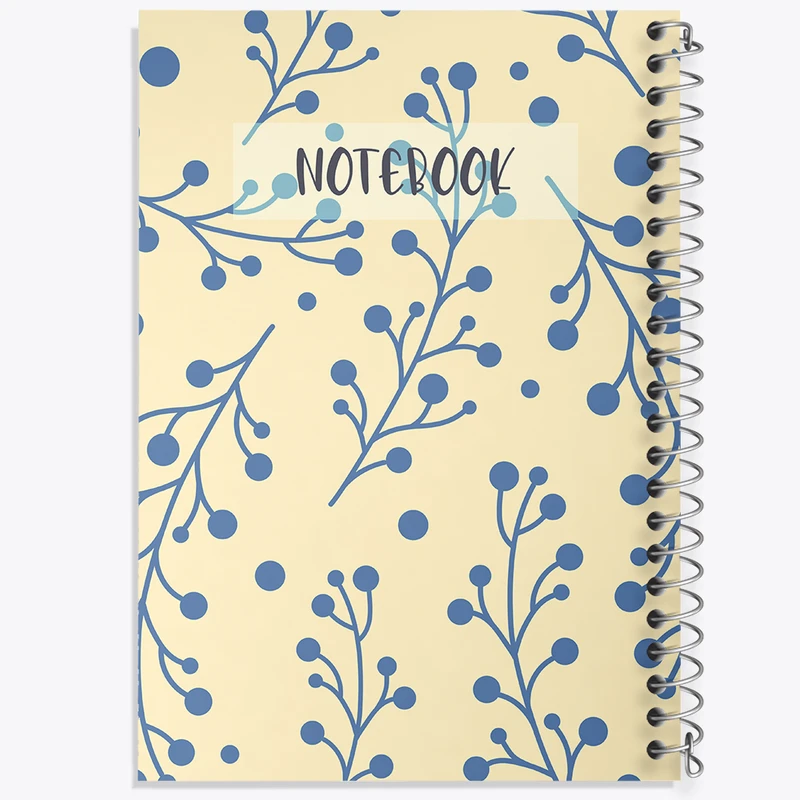 دفتر شطرنجی 50 برگ خندالو مدل گل گلی کد N188