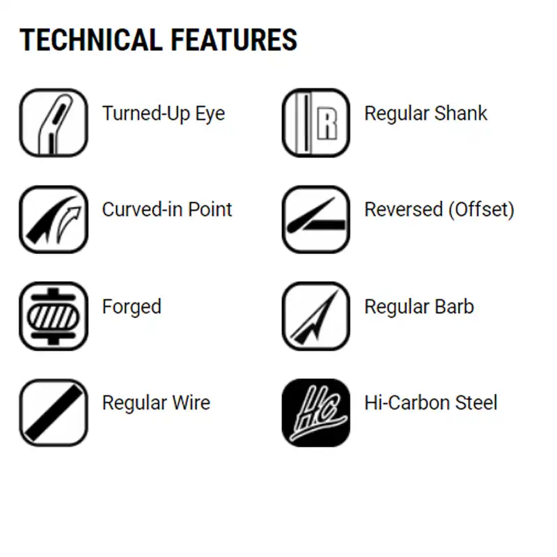 قلاب ماهیگیری وی ام سی کد 8299 سایز Ni 1 بسته 10 عددی
