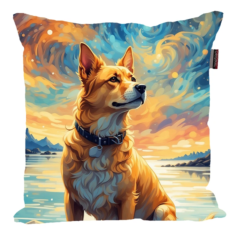 کوسن پاد آفرین مدل حیوان خانگی طرح سگ کد 214