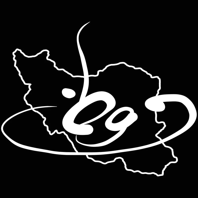 استیکر پارچه و لباس مدل دی تی اف طرح ایران کد 12.01