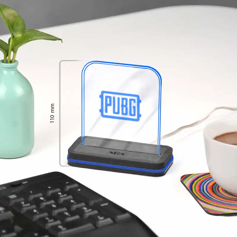چراغ رومیزی نئون مدل PUBG