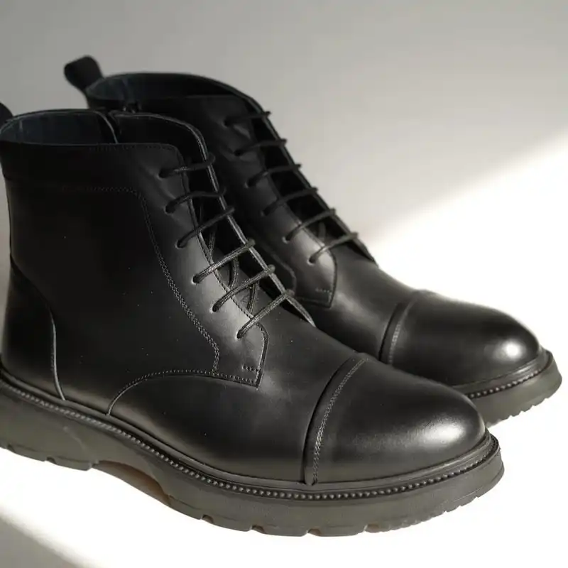 نیم بوت مردانه مدل A-A کد دیتونا-4804 رنگ مشکی