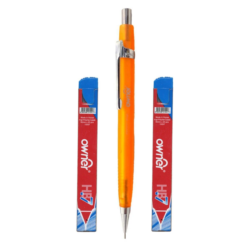 مداد نوکی 0.7 میلی متری اونر مدل شقایق به همراه نوک بسته 2 عددی