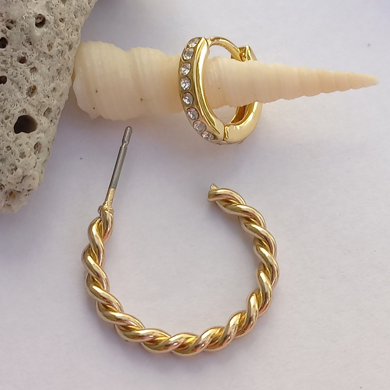 گوشواره زنانه آی ام مدل SMR 0186 مجموعه 2 عددی