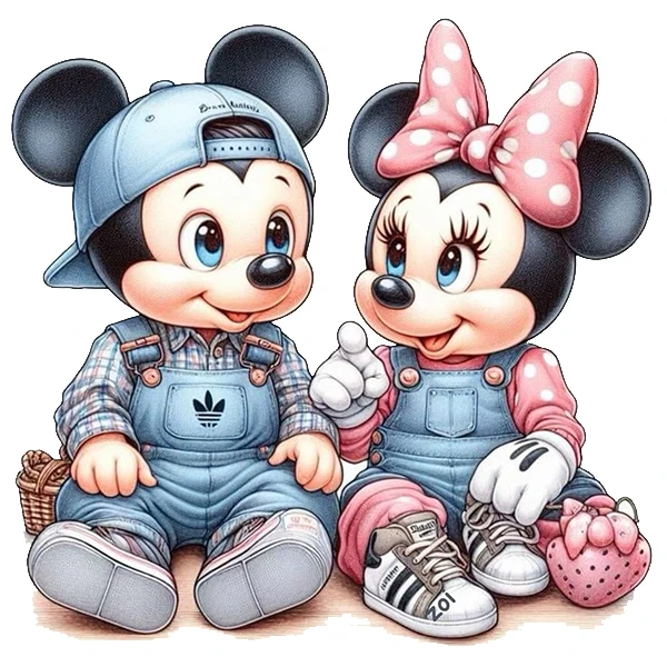 استیکر پارچه و لباس پاد آفرین طرح میکی موس کد 1686