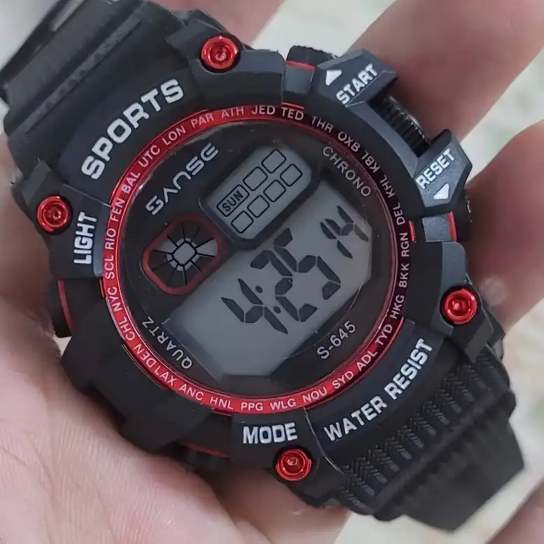 ساعت مچی دیجیتال بچگانه مدل تک زمانه کد 2