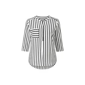 بلوز آستین سه ربع زنانه مدل راه راه