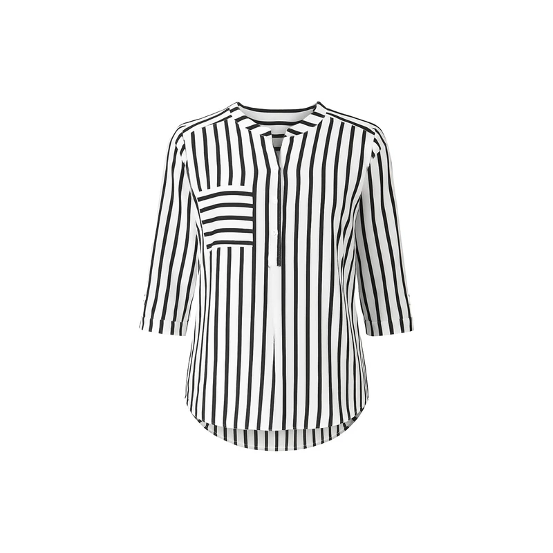 بلوز آستین سه ربع زنانه مدل راه راه