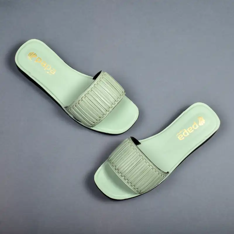 دمپایی زنانه پاپا مدل GRN.2784