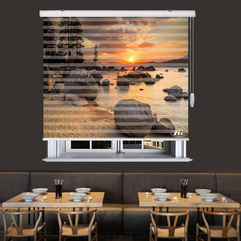 پرده زبرا زیو مدل L5060 سایز 150x280 سانتی متر