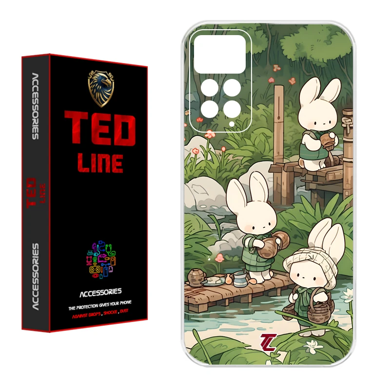 کاور تدلاین طرح خرگوش کد 1182 مناسب برای گوشی موبایل شیائومی Redmi Note 11 Pro 4G / Note 12 Pro 4G