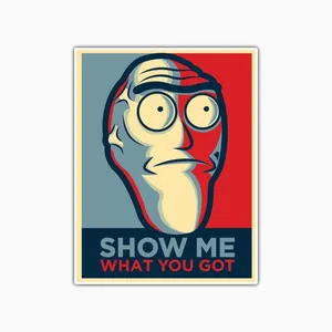 استیکر لپ تاپ و موبایل بووم طرح ریک و مورتی مدل Kramulans کد TA29