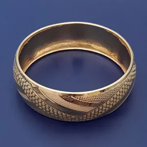 النگو طلا 18 عیار زنانه گالری یارطلا مدل تکپوش کد AL67-G-1