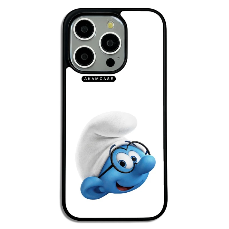 کاور آکام مدل AMC-WA15PRO-SMURFS-16 مناسب برای گوشی موبایل اپل iPhone 15 Pro