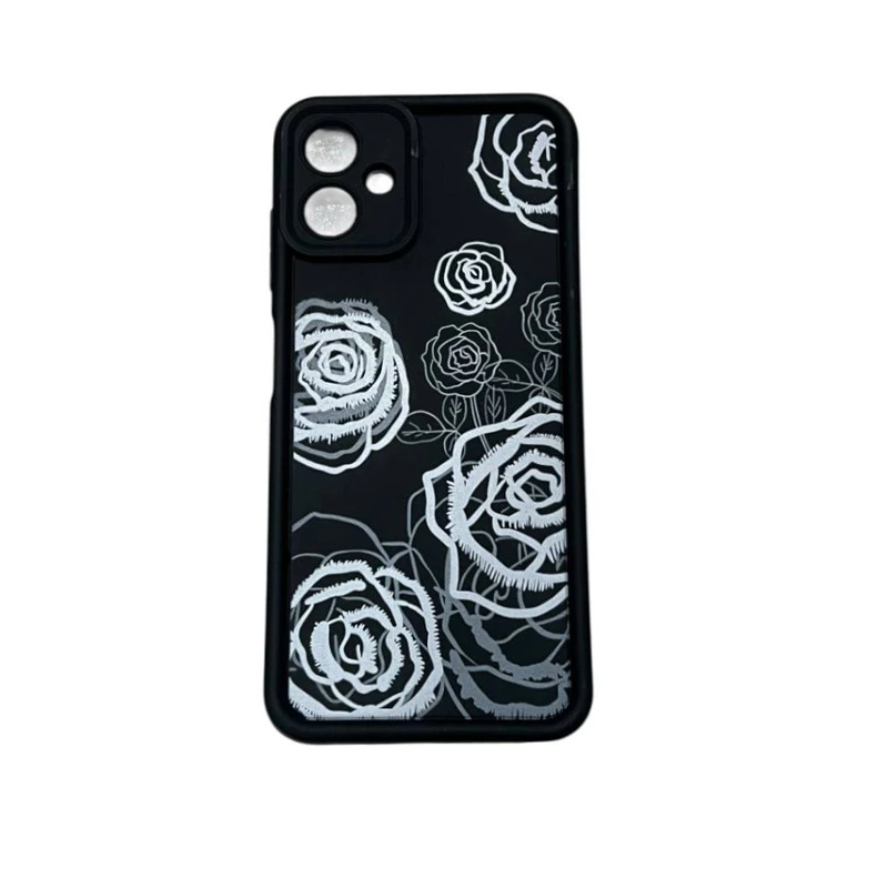کاور مدل سیلیکونی طرح گل رز کد Ros701 مناسب برای گوشی موبایل اپل  Iphone 12